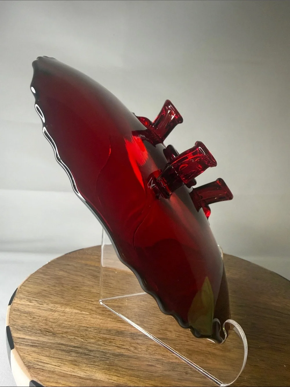 Art Glass 3-Footed Flared Bonbon/Candy Dish